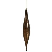 Vickerman 13" Chocolate Mercury Finish Rain Drop Ornament (2 pack)