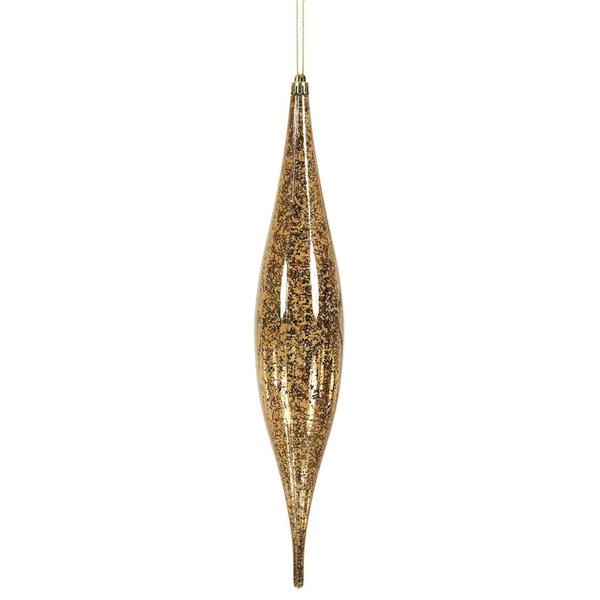 13" Mocha Mercury Finish Rain Drop Ornament (2 pack)