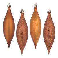 Vickerman 5.5" Copper 4 Assorted Finish Drop Ornament (8 pack)