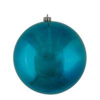 View 2.4" Sea Blue Shiny Ball Ornament (24 pack)