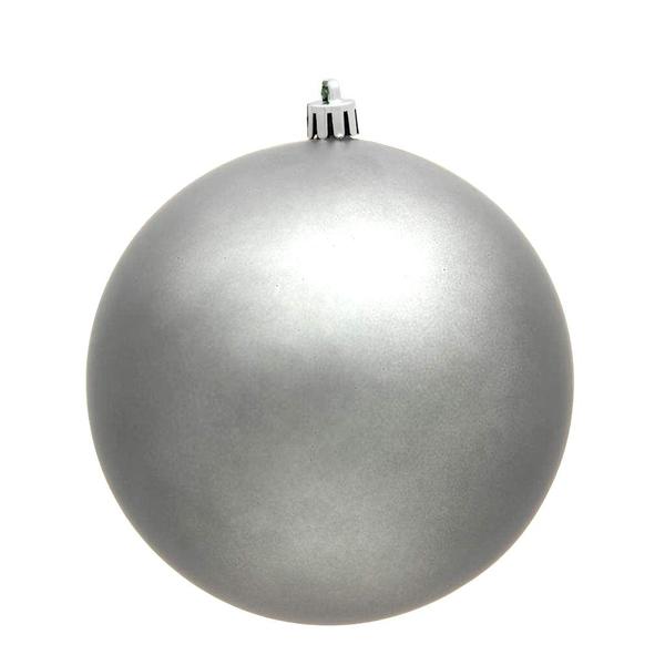 2.4" Pewter Matte Ball Ornament (24 pack)