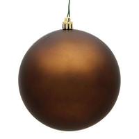 View 2.75" Mocha Matte UV Treated Ball Ornament (12 pack)