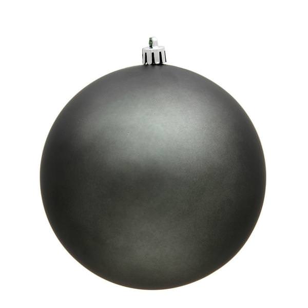 2.75" Pewter Matte UV Treated Ball Ornament (12 pack)