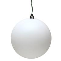 View 3" White Matte Ball Christmas Ornament (12 pack)