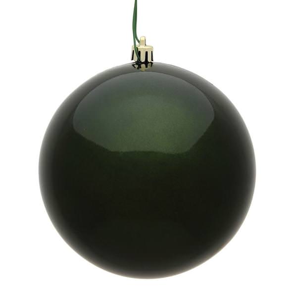 3" Moss Green Candy Ball Ornament (12 pack)
