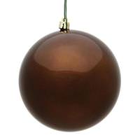 View 3" Mocha Candy Ball Ornament (12 pack)