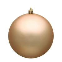 View 3" Cafe Latte Matte Ball Christmas Ornament (12 pack)