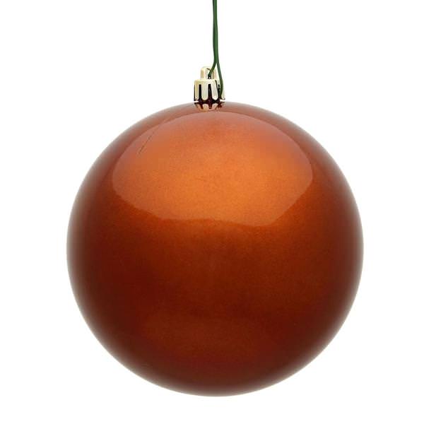 3" Copper Candy Ball Ornament (12 pack)