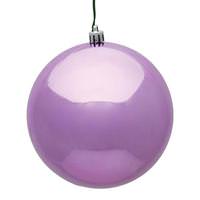 Vickerman  4" Orchid Shiny Ball Ornament (6 pack)