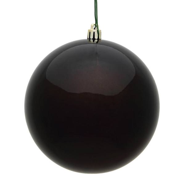 4" Chocolate Candy Ball Christmas Ornament (6 pack)