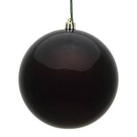 View 4" Chocolate Candy Ball Christmas Ornament (6 pack)
