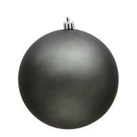 View 4" Pewter Matte Ball Ornament (6 pack)