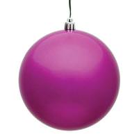 Vickerman 4.75" Fuchsia Candy Ball Ornament (4 pack)
