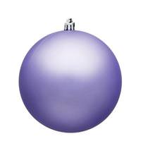 View 4.75" Lavender Matte Ball Christmas Ornament (4 pack)