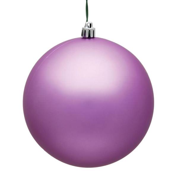 6" Orchid Matte Ball Ornament (4 pack)