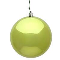 View 6" Lime Shiny Ball Ornament (4 pack)