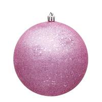 View 6" Pink Sequin Ball Christmas Ornament (4 pack)