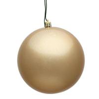Vickerman 6" Cafe Latte Candy Ball Ornament (4 pack)