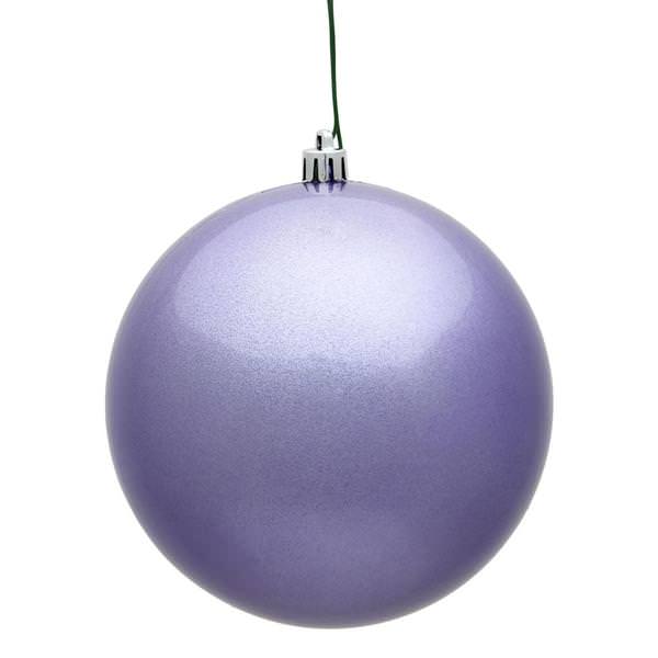 6" Lavender Candy Ball Ornament (4 pack)