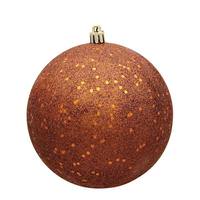 View 6" Copper Sequin Ball Christmas Ornament (4 pack)