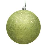 View 8" Lime Sequin Ball Ornament