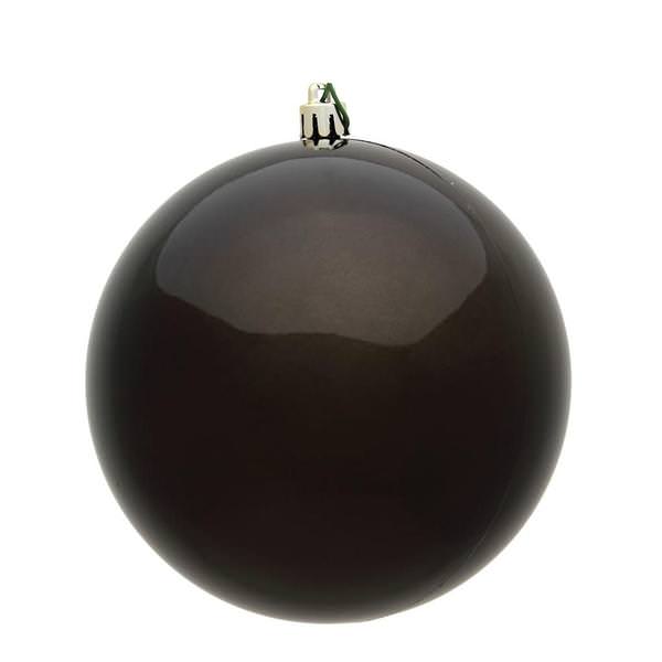 10" Gunmetal Candy Ball Ornament