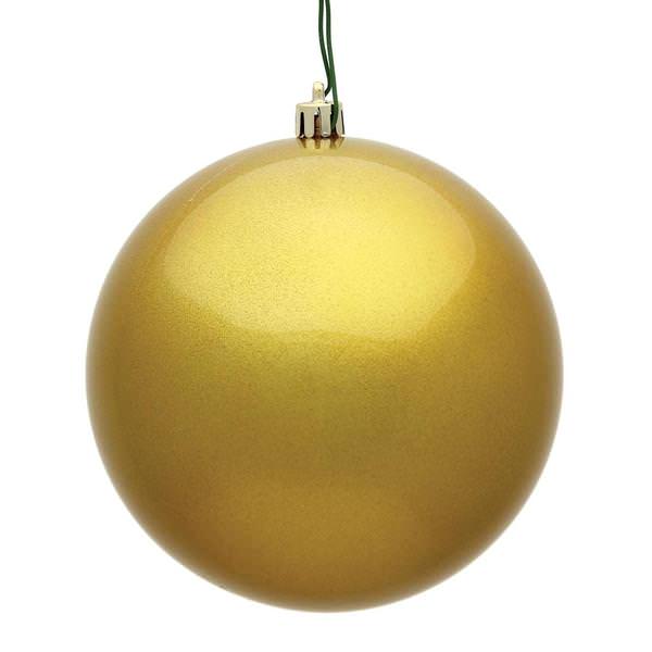 12" Gold Candy Finish Ball Ornament