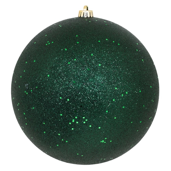 12" Midnight Green Sequin Ball Ornaments