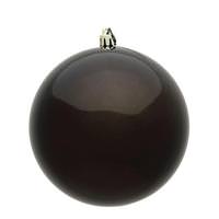 Vickerman 12" Gunmetal Shiny Finish Ball Ornament