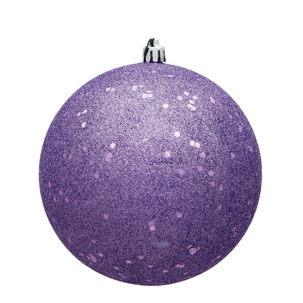 12" Lavender Sequin Ball Ornaments