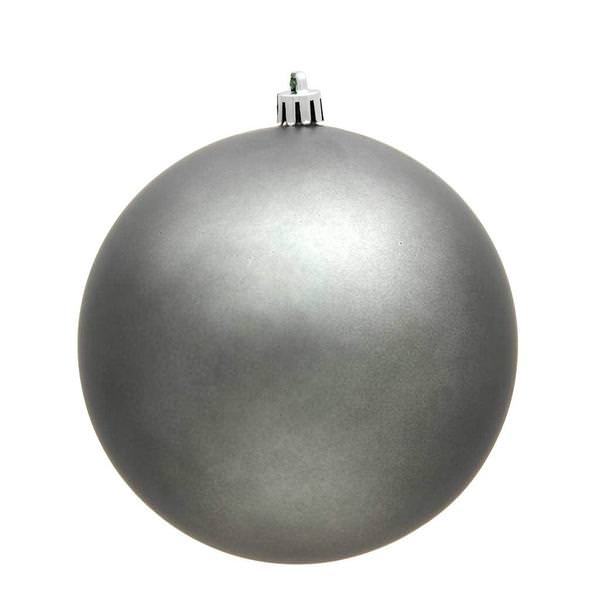 12" Pewter Matte Finish Ball Ornament