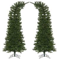 Vickerman 7.5' x 38'' Artificial Green Whimsical Tree Arch (2 piece)