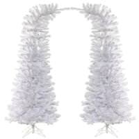 Vickerman 7.5' x 38'' Artificial White Whimsical Tree Arch (2 piece)