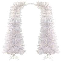 Vickerman 7.5' x 38'' Artificial White Whimsical Tree 1000 Warm White LED Lights (2 piece)