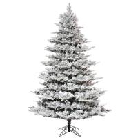 Vickerman 7.5' x 60" Artificial Flocked Kiana Pine Tree