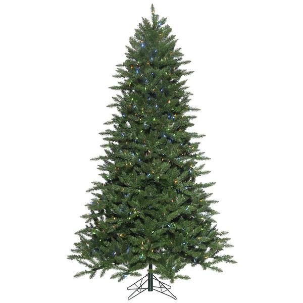 7.5' x 56'' Artificial Norwood Pine Tree 700 Color Changing LED Lights