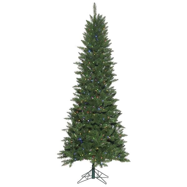 9' x 48'' Artificial Chaska Pencil Pine 700 Color Changing LED Lights