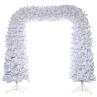 Vickerman 8' x 33" Crystal White Arch 900 Warm White Dura-Lit® LED Lights