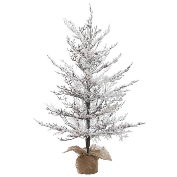 3' x 27" Artificial Flocked Winter Twig Tree