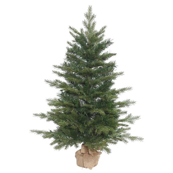 2.5' x 24" Artificial Larkspur Fir Christmas Tree