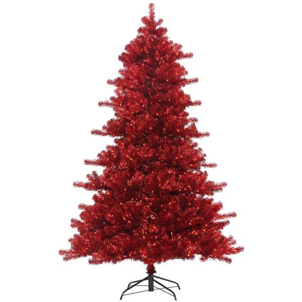 9' x 62" Ruby Pine 1000 Miniature Red Lights 