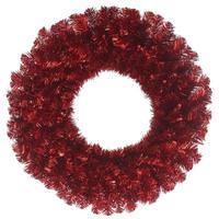 Vickerman 30" Artificial Ruby Red Pine Wreath