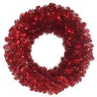 Vickerman 30" Artificial Ruby Red Pine Wreath 70 Red LED Lights