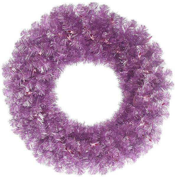 30" Artificial Violet Pine Wreath