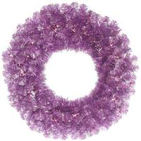 Vickerman 30" Artificial Violet Pine Wreath