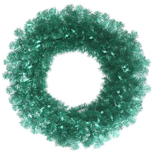 30" Artificial Teal Pine Wreath