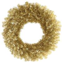 Vickerman 30" Artificial Antique Gold Pine Wreath