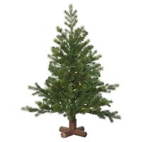 Vickerman 3' x 29" Artificial Eagle Frasier Fir Tree 100 Warm White LED Lights