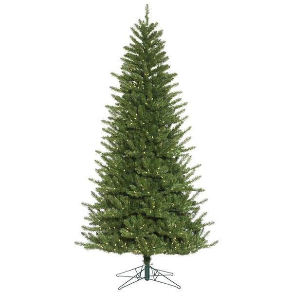 7.5' x 47" Artificial Nampa Pine Tree 600 Warm White LED Lights
