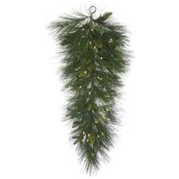 Vickerman 32" Artificial Spencer Mixed Pine 50 Warm White LED Lights Teardrop